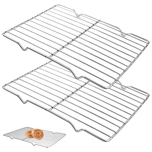 Stainless Steel Cooling Rack Set - 2 Pack 11.8" & 8.07" for Baking