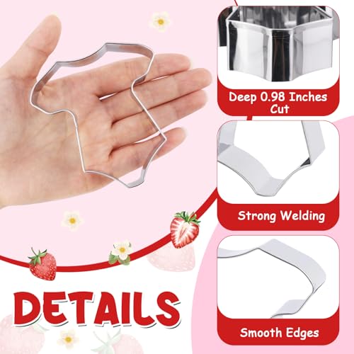 8-Piece Stainless Steel Cookie Cutter Set for Baby Shower & Baking