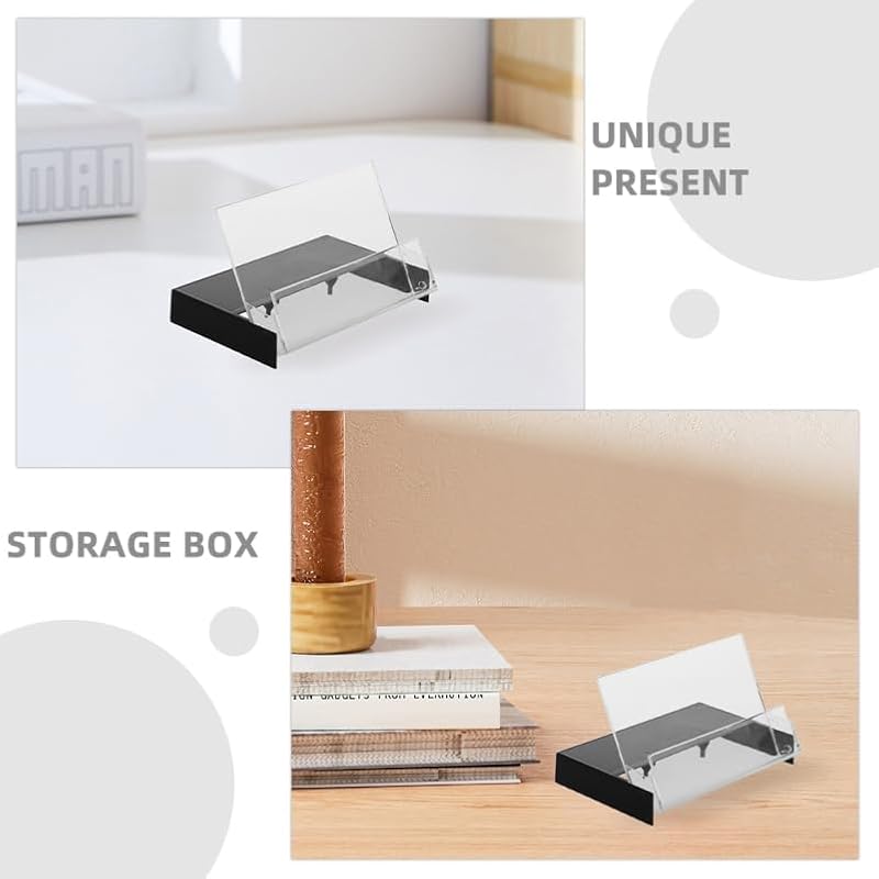 Ciieeo Vintage Cassette Tape Storage Box Set - 5 Pack Clear Organizer