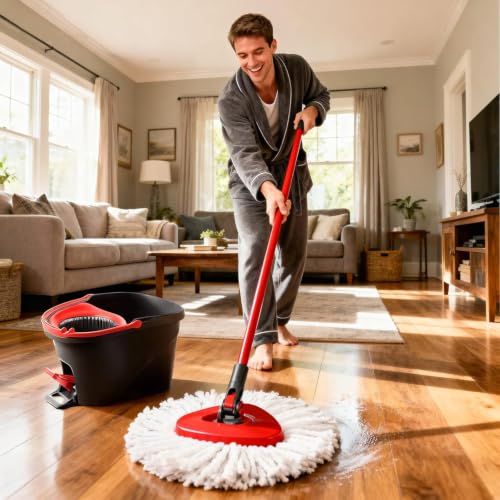 4 Pack Microfiber Mop Head Replacements for O-Cedar Mop Systems