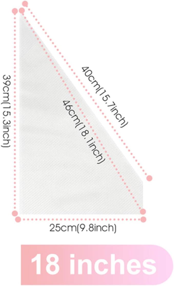 VolksRose 18-Inch Disposable Piping Bags - 100 Pcs Anti-Burst, Non-Slip Design for Cake Decorating & Icing