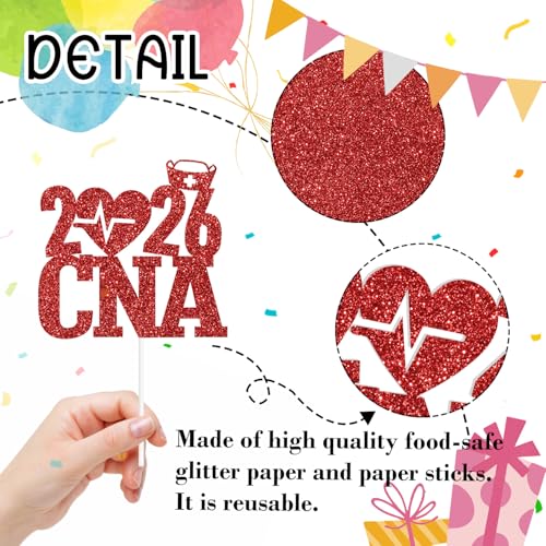 Congrats Nurse Cake Topper for CNA Graduation 2026