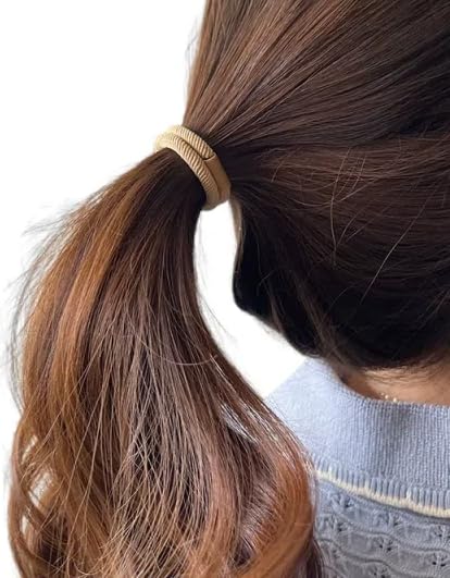 5-Piece Thick Hair Ties for Curly Hair, Soft Elastic Ponytail Holders