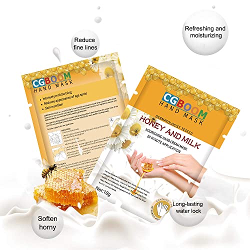 CGBOOM Moisturizing Hand Mask Gloves 3 Pairs - Hydrating Collagen Treatment for Dry Skin
