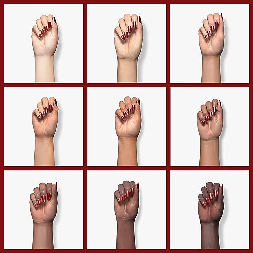 GAOY Sheer Red Gel Nail Polish - 16ml Soak Off Jelly Wine Red UV Polish