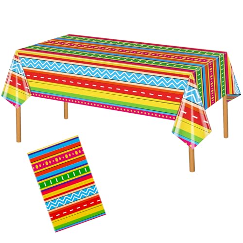 Hxezoc Cinco De Mayo Tablecloth 54 x 108 Inch Disposable Plastic