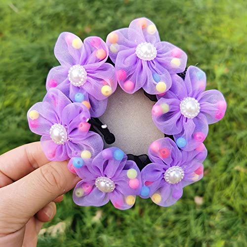 GSHLLO 3 PCS Girls Ballet Bun Covers Dance Hair Nets Snoods