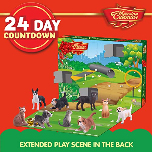 JOYIN Christmas Advent Calendar 2025, 24 Days Dog Cat Countdown Animal Advent Calendar for Kids Toddlers, Christmas Party Favor Gifts, Xmas Gifts for Boys Girls
