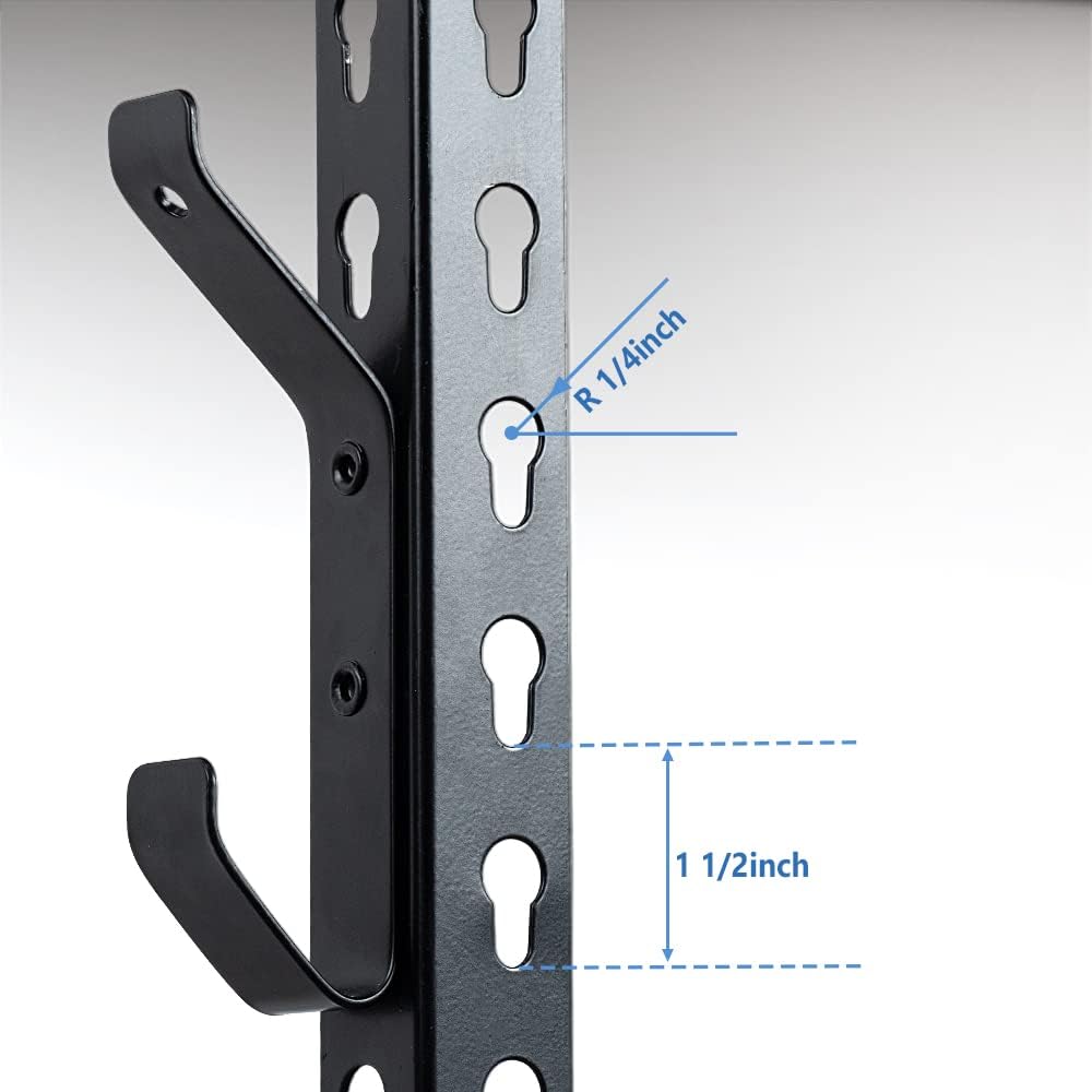 Ultrawall Shelving Hooks - 5 Pack Keyhole Utility Hooks for Organizing Clothes, Hats & Tools