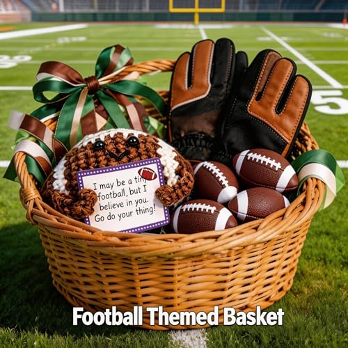 Handmade Emotional Support Mini Football Plush Gift for Dads & Moms