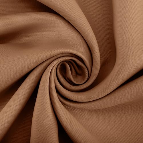 Sun Zero Easton Blackout Grommet Curtain Panel, Sunbaked Brown, 40" x 84"