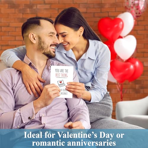Romantic Valentine’s Day Card for Him or Her with Envelope