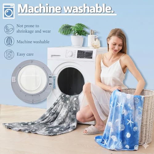 Cooling Blanket Throw (50"x70") - Dark Gray, Double-Sided Soft Blanket for Hot Sleepers