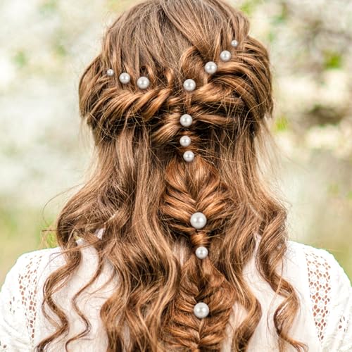 Pearl Hair Pins U Shaped Wedding Hair Accessories Gold 18 Pcs