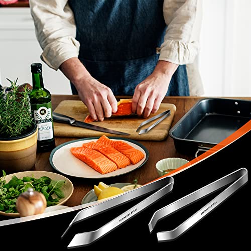 Rainspire Stainless Steel Fish Bone Tweezers Remover Tool Set