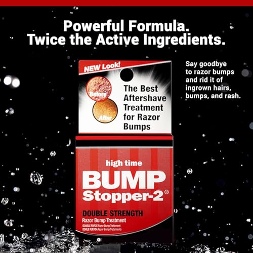 Bump Stopper 2 Double Strength Ingrown Hair & Razor Bump Treatment Cream 0.5 oz