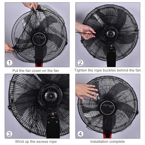 MECCANIXITY Washable Mesh Electric Fan Dust Cover - 19.7 Inch