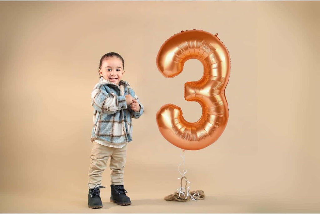 Orange 5 Balloon - 40 Inch Number Balloon for 5th Birthday Party Decorations