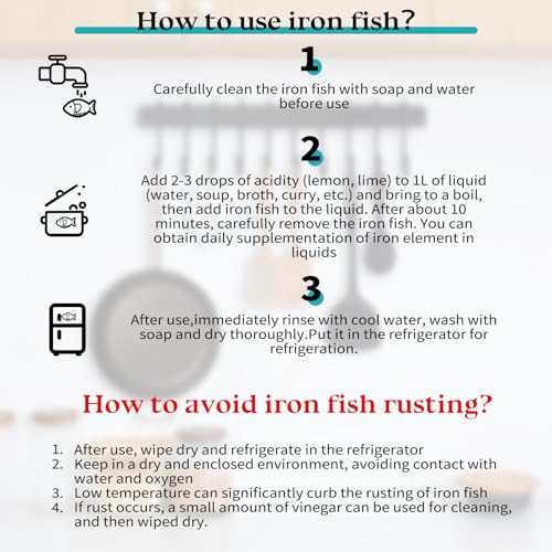 Iron Fish Cooking Tool Set - Natural Iron Supplement for Family Health