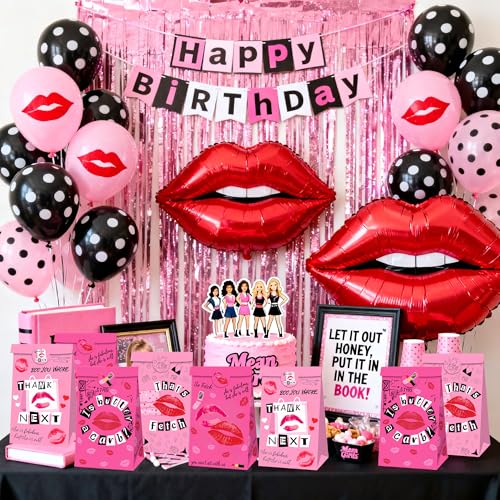 12-Pack Pink Party Favor Bags with Stickers for Girls' Events