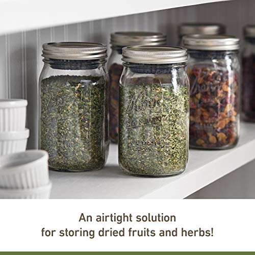 Kerr 32oz Wide Mouth Mason Jar with Humidity Control - 6 Pack