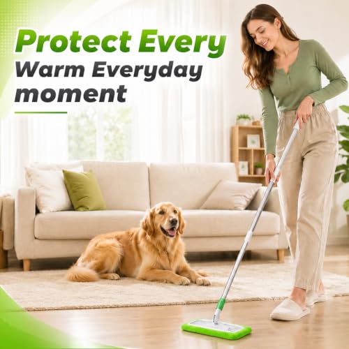 Reusable Mop Pads for Swiffer Sweeper - 6 Pack, Microfiber Chenille