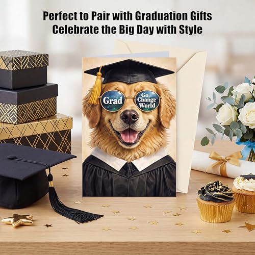 Ami Funny Graduation Card 2026 5x7 Inch with Envelope and Sticker