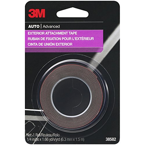 3M 38582 Exterior Automotive Attachment Tape, 1/4" x 5' (24 Pack)