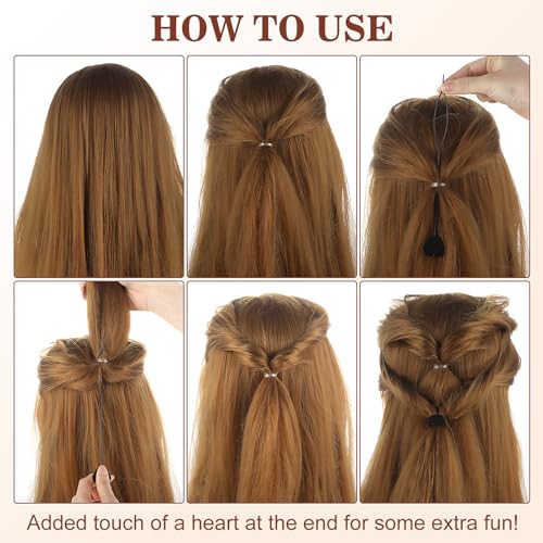 12Pcs Hair Braiding Tools Set Flexible Plastic Pull Through Styling Kit