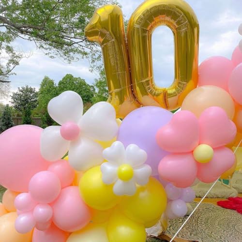 Double Number 11 Balloons - 40 Inch Gold Foil Mylar for Birthdays & Anniversaries