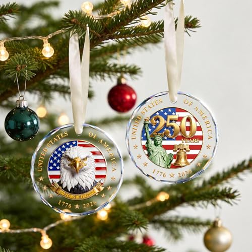 250th Anniversary USA Ornament - Liberty Bell Style-3 for 4th of July