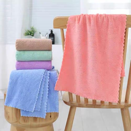 Ultra-Soft Cotton Washcloths Set - 5 Pack, Quick-Drying Face Towels