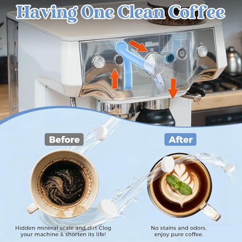 Pakimi 24-Pack Coffee Maker Cleaner Descaler Tablets for Espresso Machines