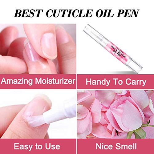 Lagunamoon Rose Cuticle Oil Pen for Nail Care & Growth - 5ml