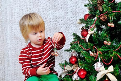Cute Cherry Christmas Ornament 2025 - Metal Hanging Decoration