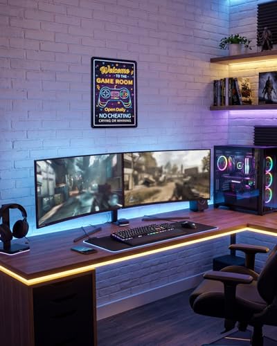 Metal Gaming Room Sign - 8x12 Inch Wall Decor for Gamers