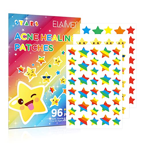 Star Pimple Patches 96 Pcs - Hydrocolloid Acne Spot Treatment Cover