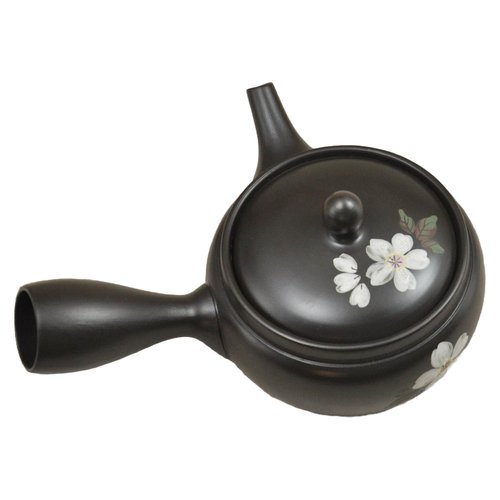Kyusu Japanese Teapot 11.1fl oz Sakura Takeharu Ceramic Tokoname Ware Made in Japan