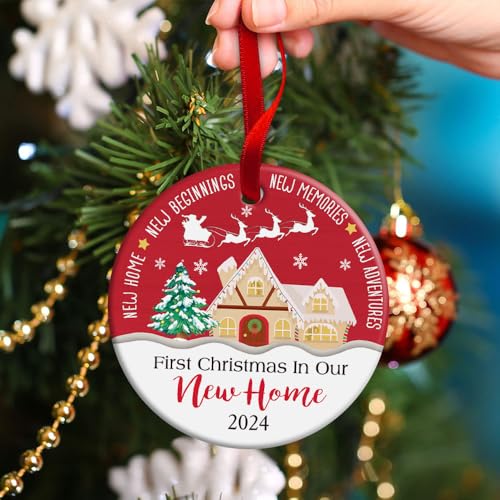 First Christmas in Our New Home 2025 Ornament - Ceramic Keepsake