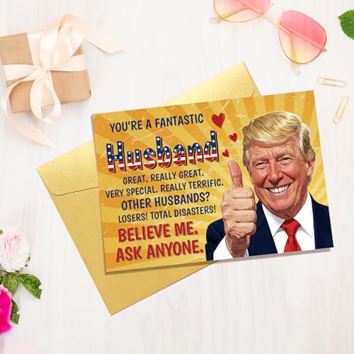 Funny Christmas Card for Husband - Wedding Anniversary & Birthday