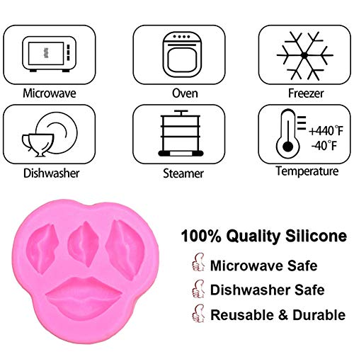 Lip Fondant Mold Silicone Candy & Cake Decoration Molds - Valentine's Day & Party