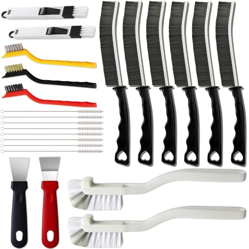 23-Piece Crevice Cleaning Brush Set for Deep Cleaning Gaps and Tracks