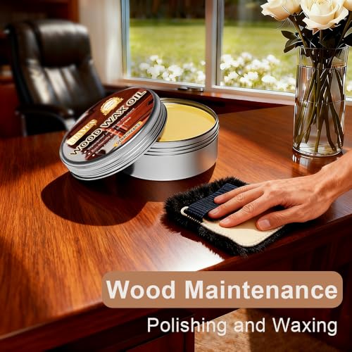 LHAVEN Natural Wood Wax Oil - Restore, Protect & Nourish Furniture
