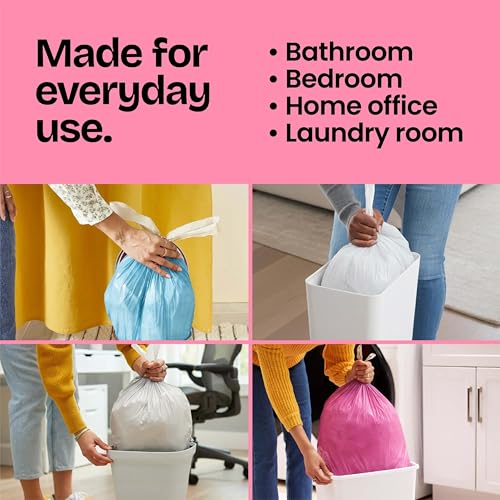 Glad Small Trash Bags, 4 Gallon, Febreze Cherry Blossom, 34 Count