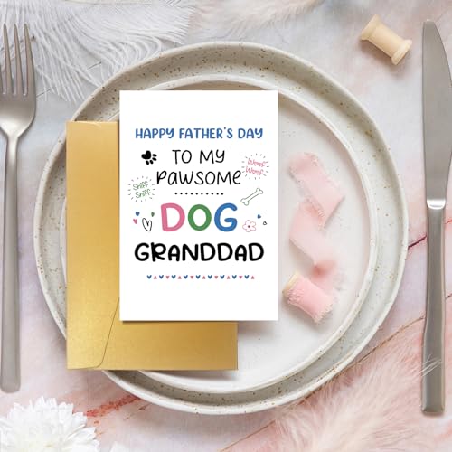 Funny Father's Day Card for Dog Granddad - Spercy