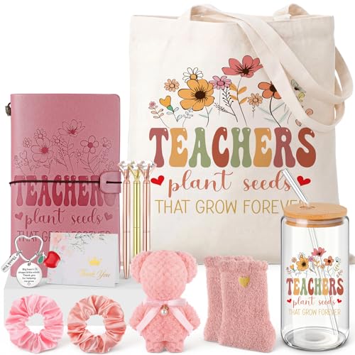 Teacher Appreciation Gift Box Set with Tote, Notebook, Pens & More - Teacher's Day