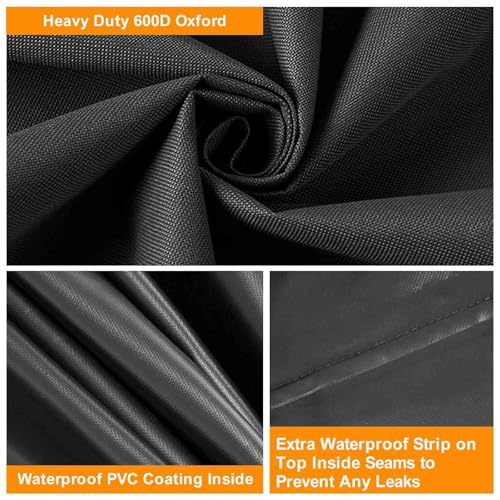 Demao Waterproof 600D Oxford Air Conditioner Cover for Window Units (17Wx12Dx13H)