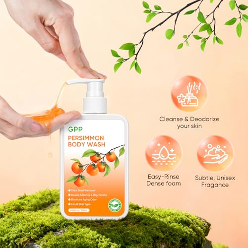 GPP Persimmon Soap Bar for Body Odor Control & Sensitive Skin