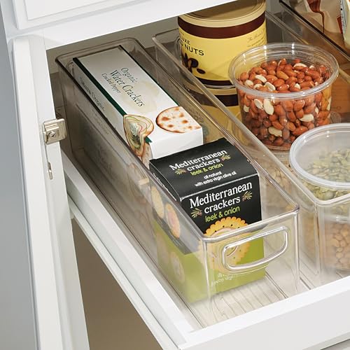 iDesign Clear Stackable Storage Bin 16x4x5 - Versatile Organizer