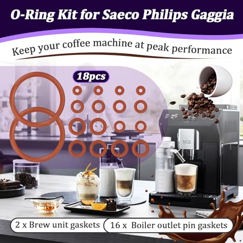 18-Piece O-Ring Kit for Saeco, Philips & Gaggia Coffee Machines